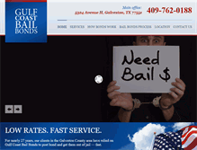 Tablet Screenshot of galvestoncountybailbonds.com
